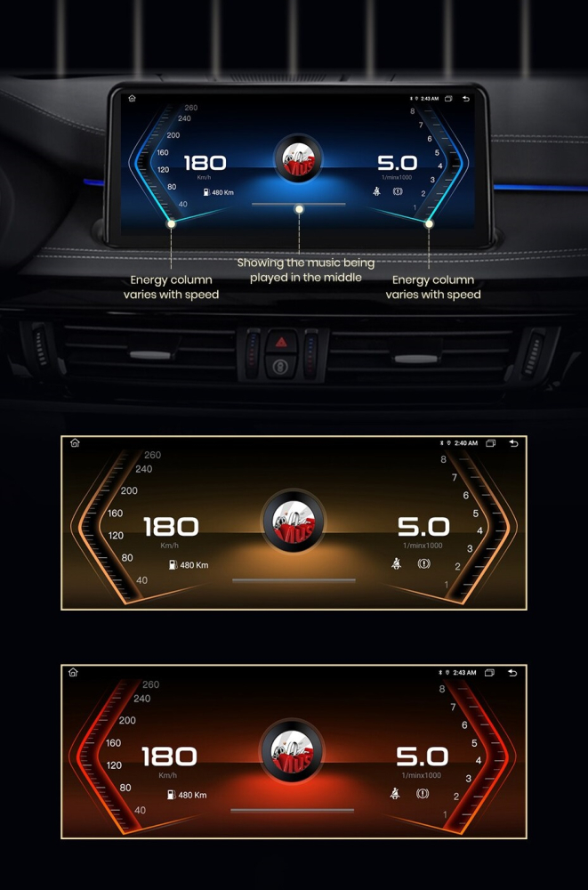 Navigatie Bmw X5 E70 (2009-2013), 4GB RAM 64GB, Ecran 10.25 inch, 8-core, sistem CIC [5]