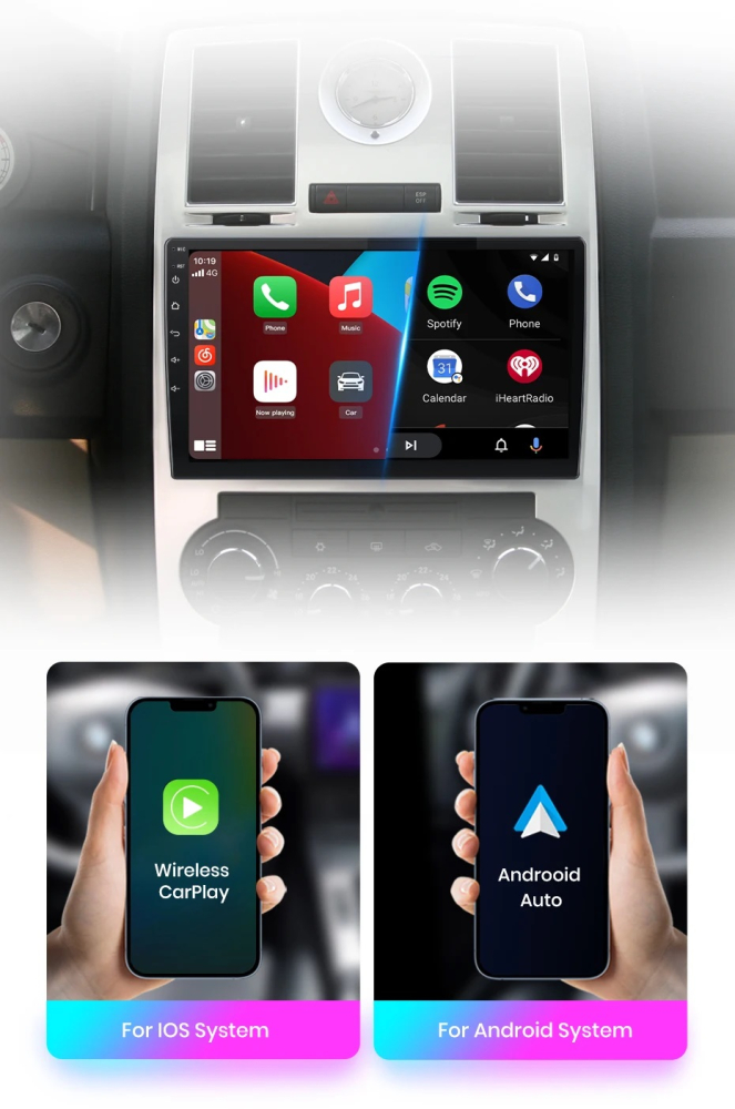 Navigatie Chrysler 300C (2004-2007), Android 12, 8GB RAM 128GB, google maps, youtube, wifi, waze, bluetooth [5]