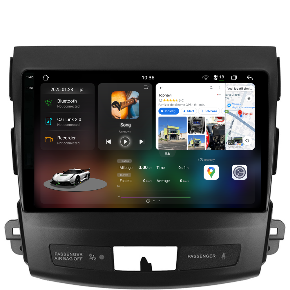 Navigatie Citroen C-Crosser (2007-2012), Ecran 9 inch 2K, 12GB RAM 256GB, 8-core [1]