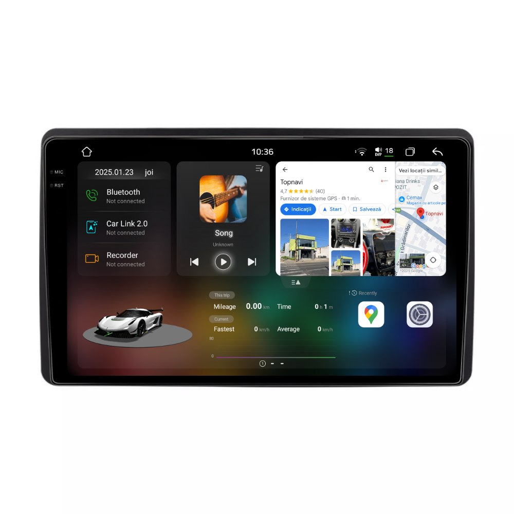 Navigatie Dacia Duster (2018-2021), Android, Ecran 10 inch 2K, 12GB RAM 256GB, 8-core [1]