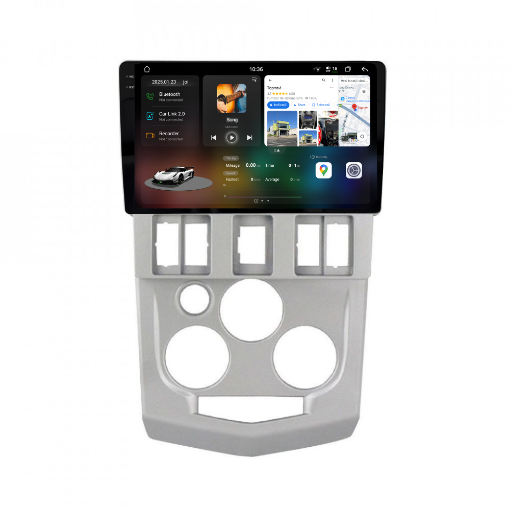 Navigatie Dacia Logan 1 (2004-2008), Android, Ecran 9 inch 2K, 12GB RAM 256GB, 8-core [1]