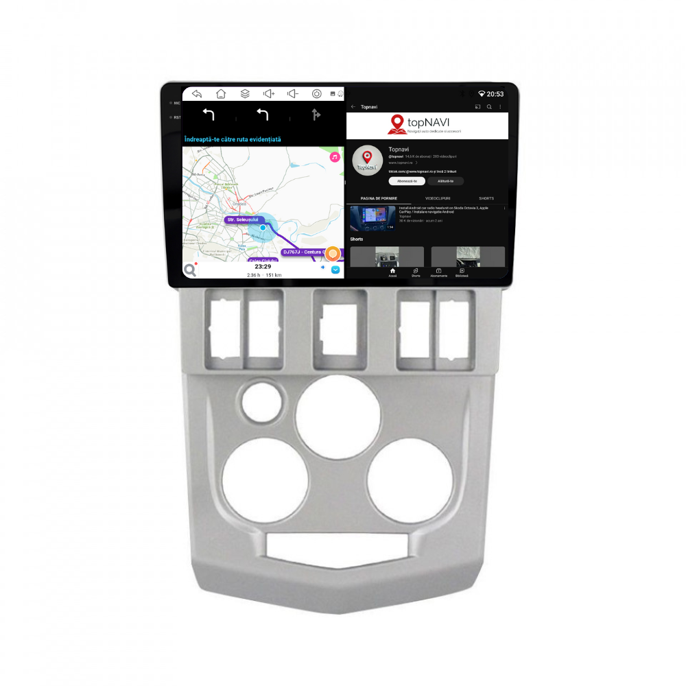 Navigatie Dacia Logan 1 (2004-2008), Android, Ecran 9 inch, 6GB RAM 128GB, 8-core [4]