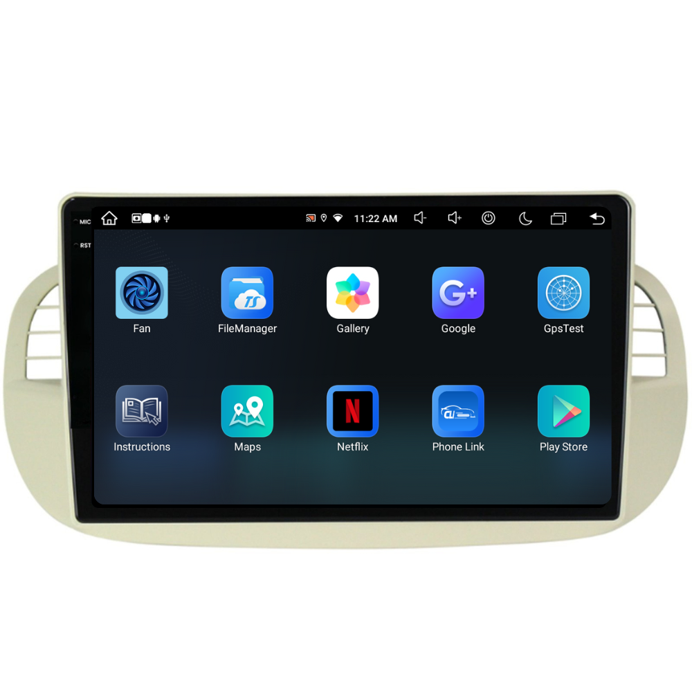 Navigatie Fiat 500 (2007-2015), Ecran 9 inch, 8GB RAM 256GB, 8-core [6]