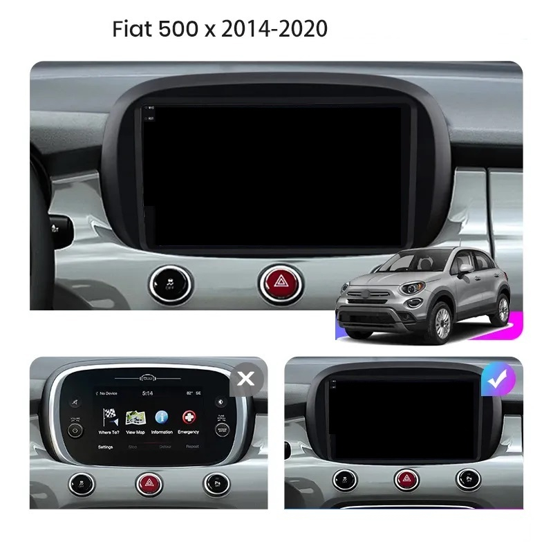 Navigatie Fiat 500x (2014-2020), Ecran 2K, 4GB RAM 64GB, 8-core [2]