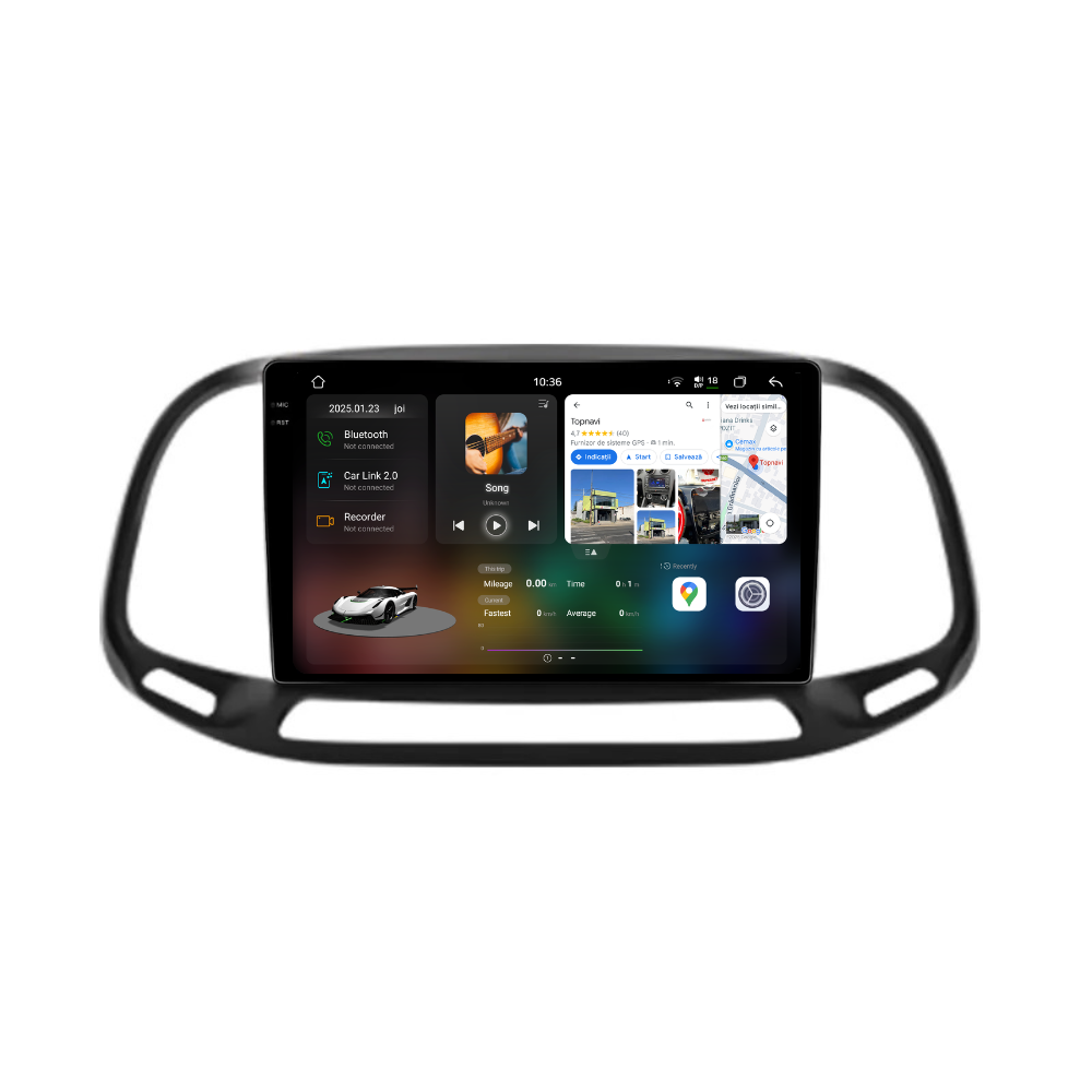 Navigatie Fiat Doblo (2015-2019), Ecran 9 inch 2K, 12GB RAM 256GB, 8-core [1]