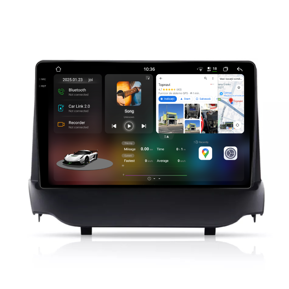 Navigație Ford Ecosport (2012-2017), Android, Ecran 9 inch 2K, 12GB RAM 256GB, 8-core [1]