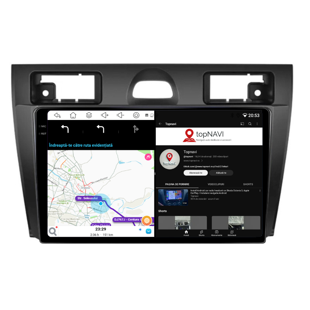 Navigatie Ford Fiesta (2002-2008), Android, Ecran 9 inch, 6GB RAM 128GB, 8-core [5]
