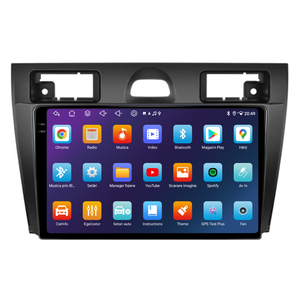 Navigatie Ford Fiesta (2002-2008), Android, Ecran 9 inch, 6GB RAM 128GB, 8-core [4]