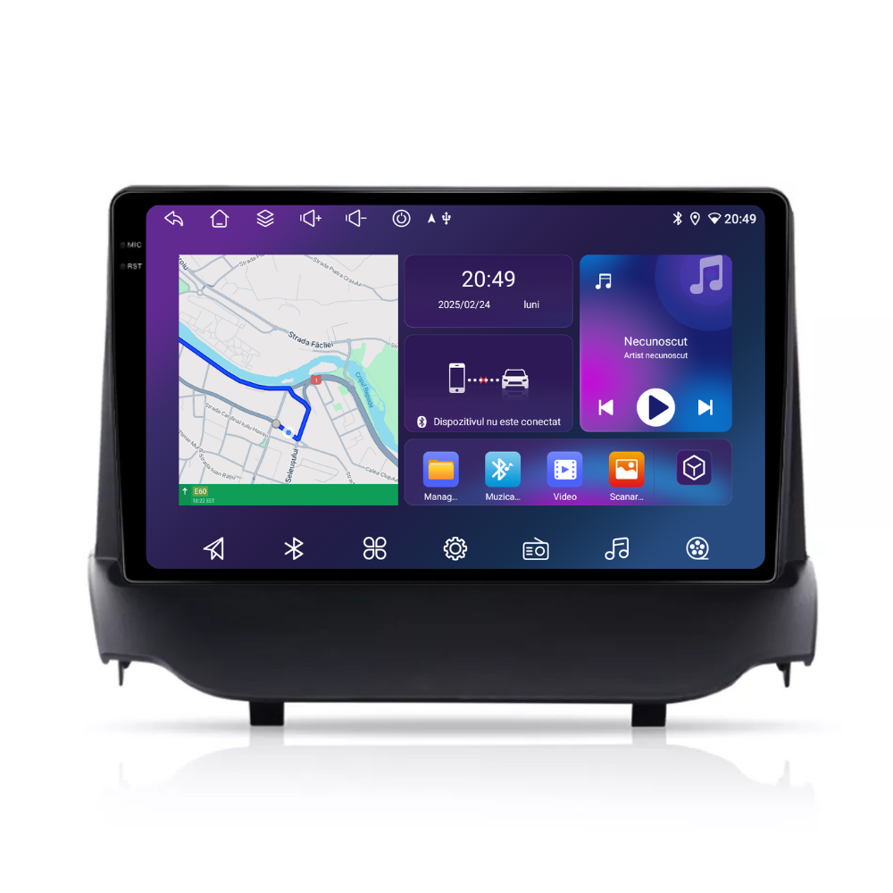 Navigatie Ford Fiesta (2009-2011), Android, Ecran 9 inch, 6GB RAM 128GB, 8-core [1]