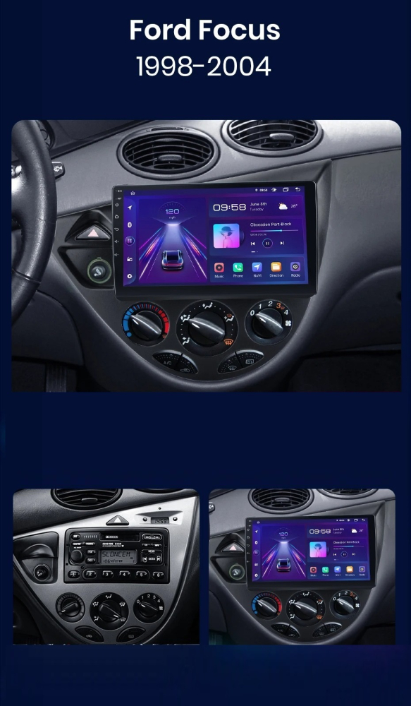 Navigatie Ford Focus 1 1(998-2004), Android, 1GB RAM 32GB, carplay / android auto [5]