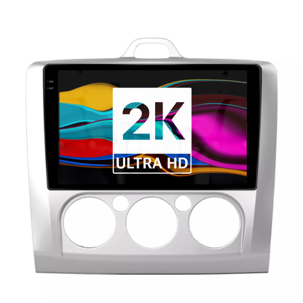 Navigatie Ford Focus 2004-2011, Android 13,Ecran 2K, 4GB RAM 64GB, Octa Core, carplay /android auto, rama argintiu AC [1]
