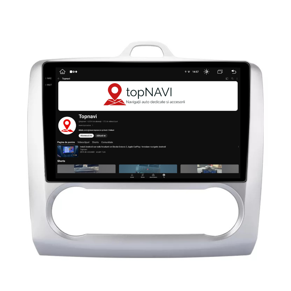 Navigatie Ford Focus 2004-2011, Android 13,Ecran 2K, 4GB RAM 64GB, Octa Core, carplay /android auto,rama argintiu clima [7]