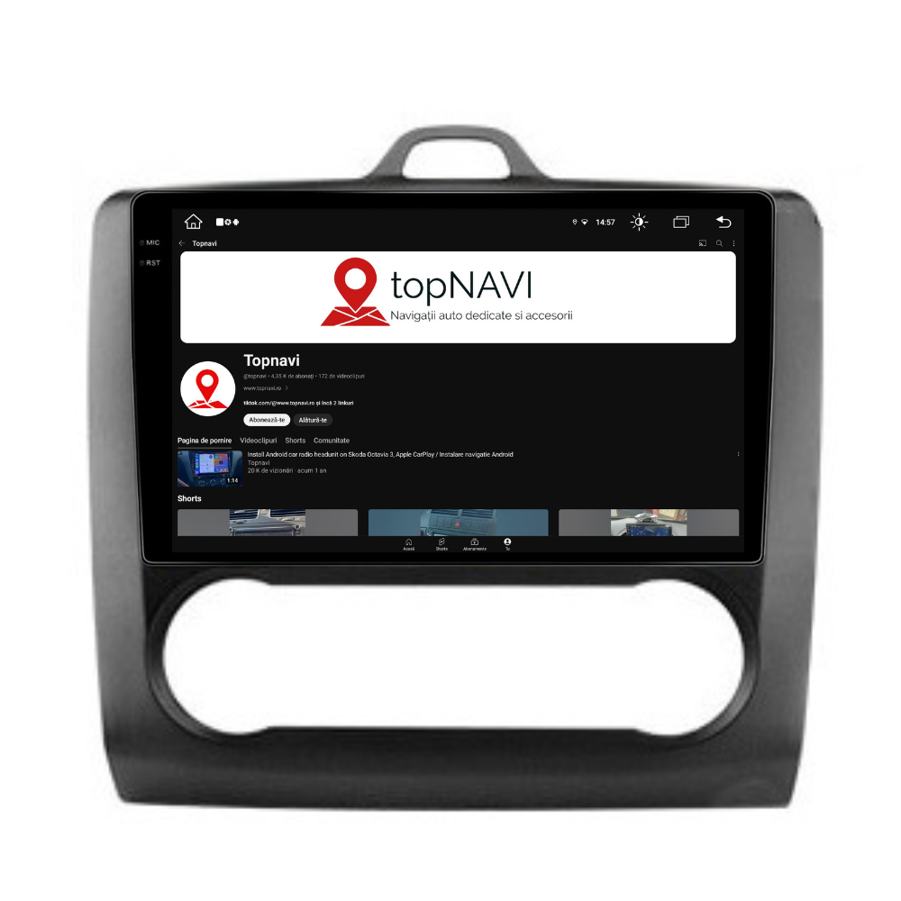 Navigatie Ford Focus 2004-2011, Android 13,Ecran 2K, 4GB RAM 64GB, Octa Core, carplay /android auto,rama negru clima [6]