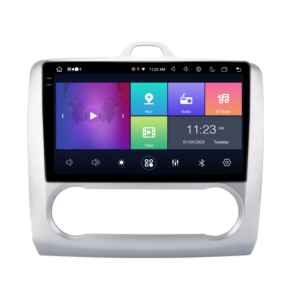 Navigatie Ford Focus 2004-2011, Android 13,Ecran 2K, 8GB RAM 256GB, Octa Core, carplay /android auto,rama argintiu clima [1]