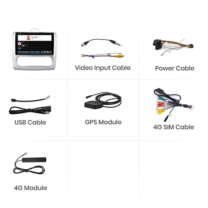 Navigatie Ford Focus (2004-2012), Android, Ecran 9 inch, 6GB RAM 128GB, 8-core [6]