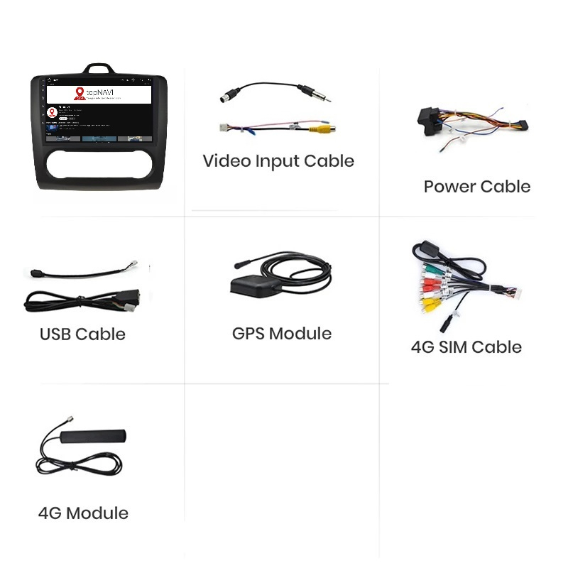 Navigatie Ford Focus (2004-2012), Android, Ecran 9 inch, 6GB RAM 128GB, 8-core [6]