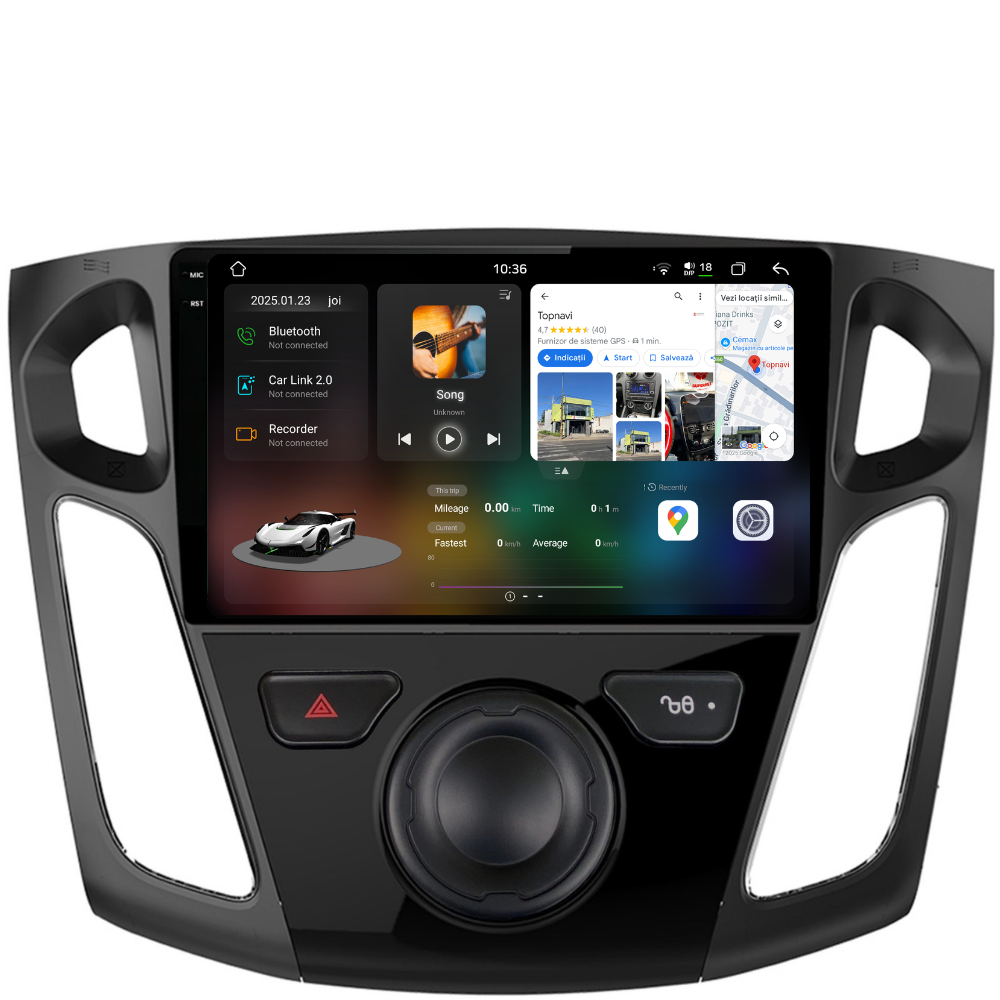 Navigatie Ford Focus 3 (2012-2016), Android, Ecran 9 inch 2K, 12GB RAM 256GB, 8-core [1]