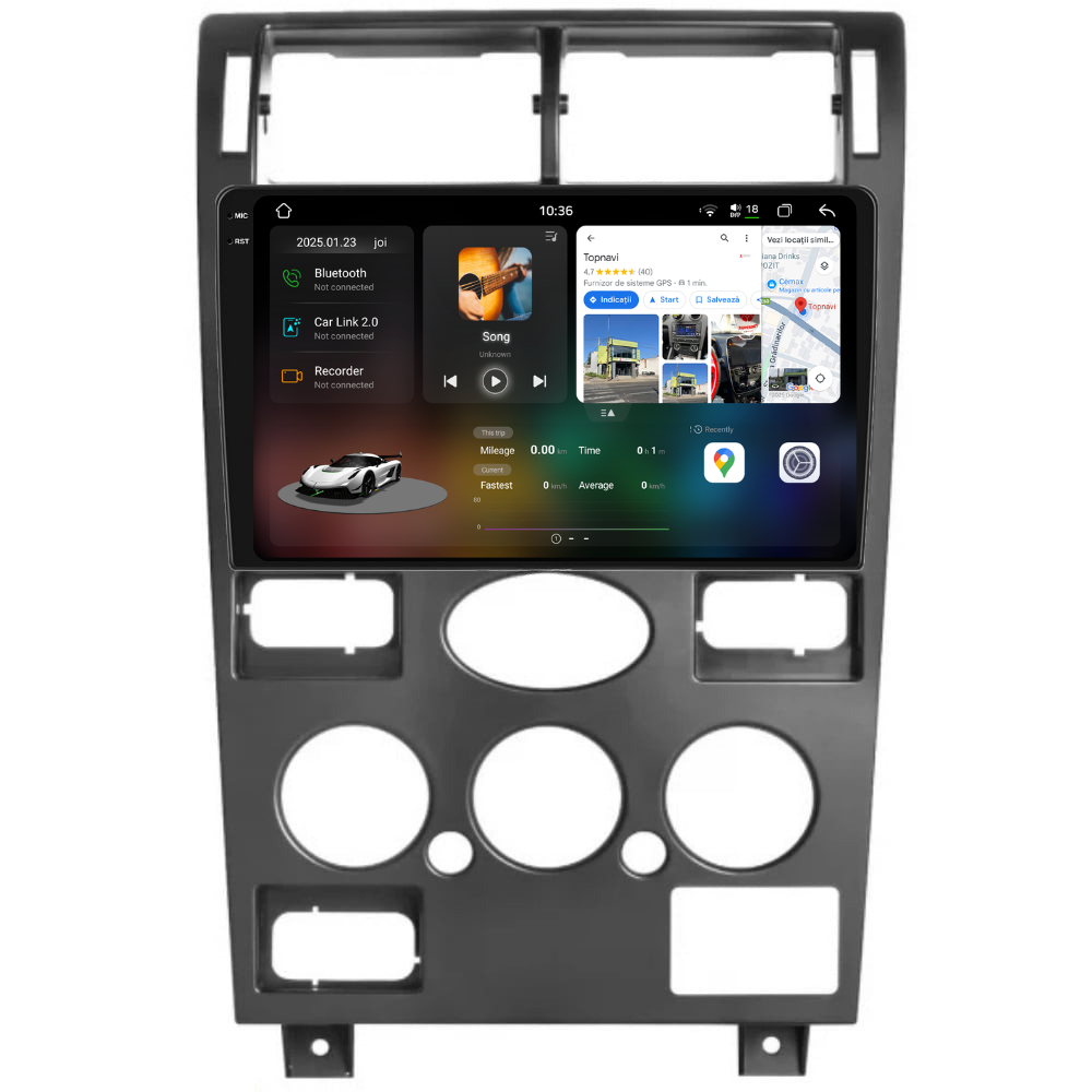 Navigatie Ford Mondeo 3 (2000-2003), Android, Ecran 9 inch 2K, 12GB RAM 256GB, 8-core [1]