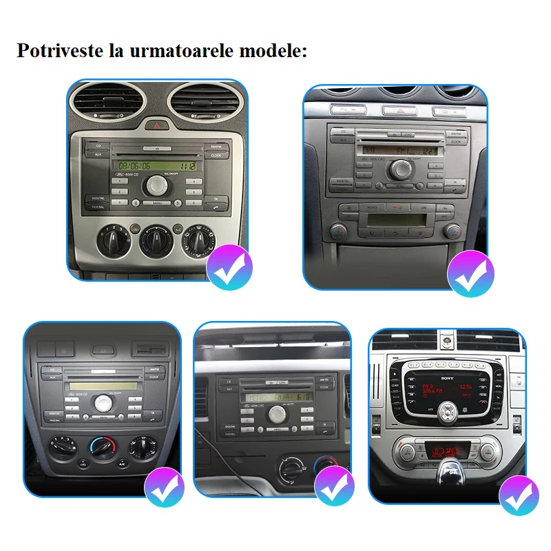 Navigatie Ford S-Max (2006-2015), Android, 4GB RAM 64GB, 8-core, negru [5]