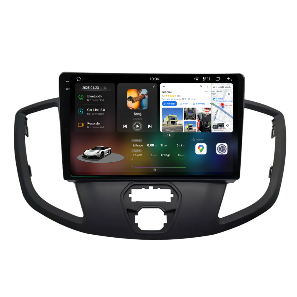 Navigatie Ford Transit (2014-2020) Android, Ecran 9 inch 2K, 12GB RAM 256GB, 8-core [1]