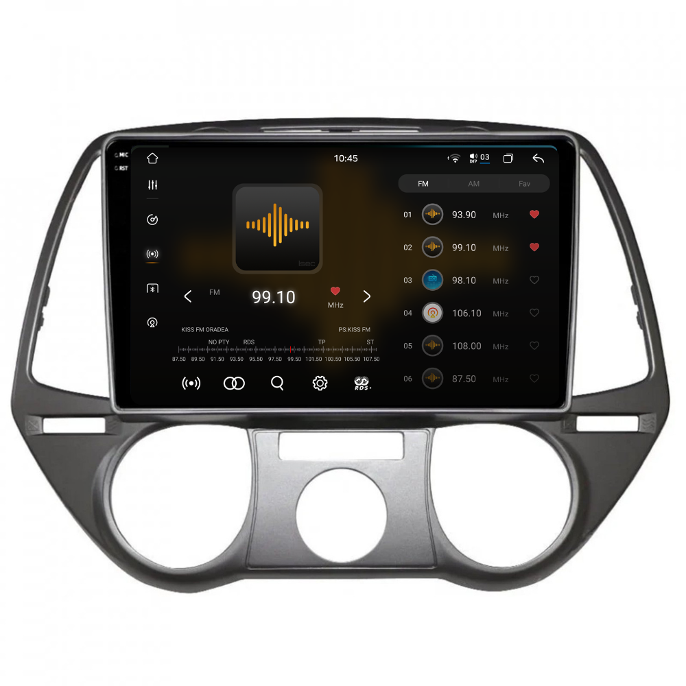 Navigatie Hyundai I20 (2008-2014), Ecran 9 inch 2K, 12GB RAM 256GB, 8-core [2]