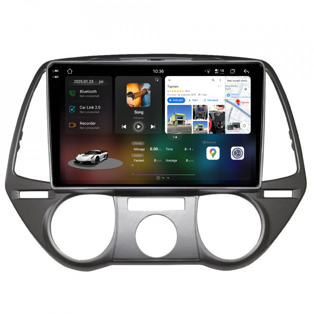 Navigatie Hyundai I20 (2008-2014), Ecran 9 inch 2K, 12GB RAM 256GB, 8-core [1]