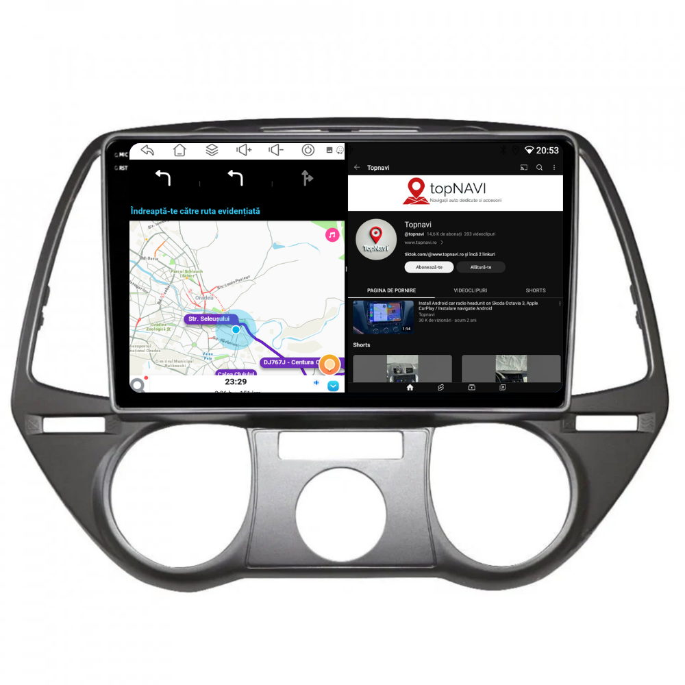 Navigatie Hyundai I20 (2008-2014), Ecran 9 inch, 4GB RAM 64GB, 8-core [3]