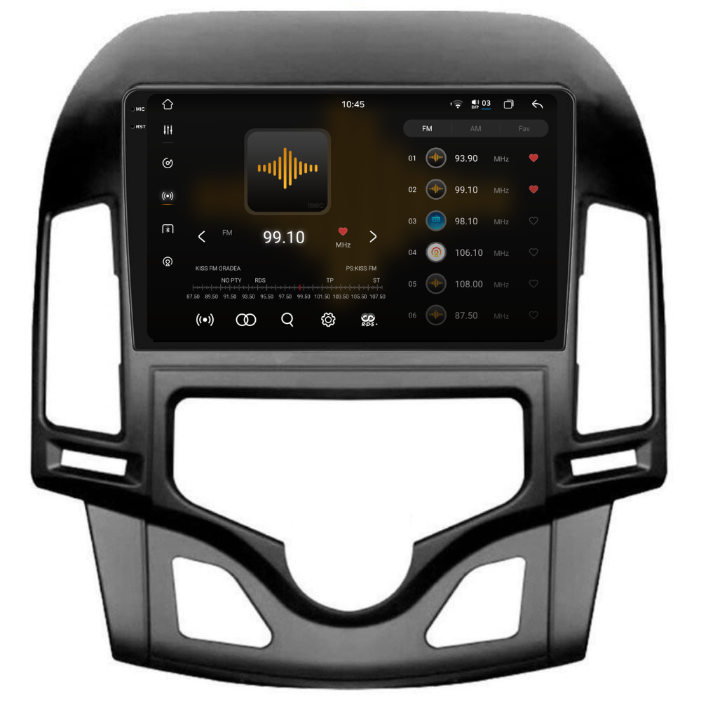 Navigatie Hyundai i30 (2007-2012), Ecran 9 inch 2K, 12GB 256GB, 8-core, clima manuala [3]