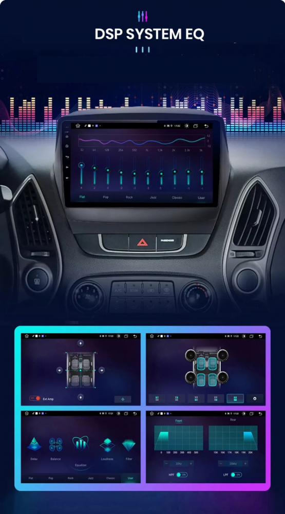 Navigatie Hyundai ix35 (2009-2015), Ecran 9 inch, 1GB RAM 32GB [6]