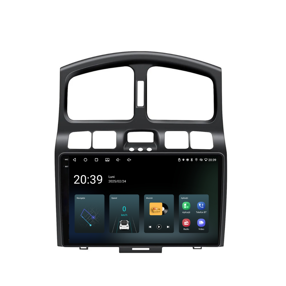 Navigatie Hyundai Santa Fe (2000-2006), Ecran 9 inch, 4GB 64GB, 4-core [4]