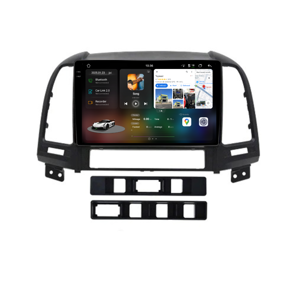 Navigatie Hyundai Santa Fe (2006-2013), Ecran 9 inch 2K, 12GB 256GB, 8-core [1]