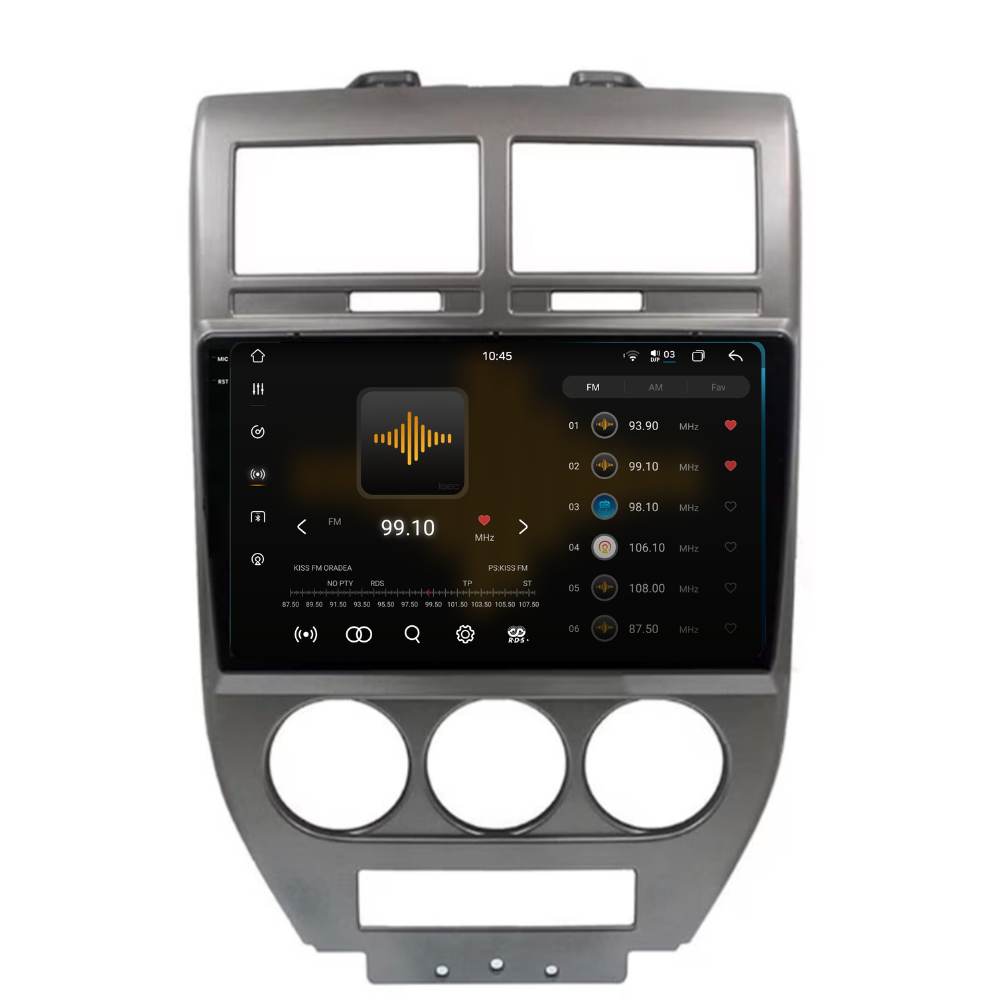 Navigatie Jeep Compass (2006-2010), Ecran 9 inch 2K, 12GB RAM 256GB, 8-core [2]