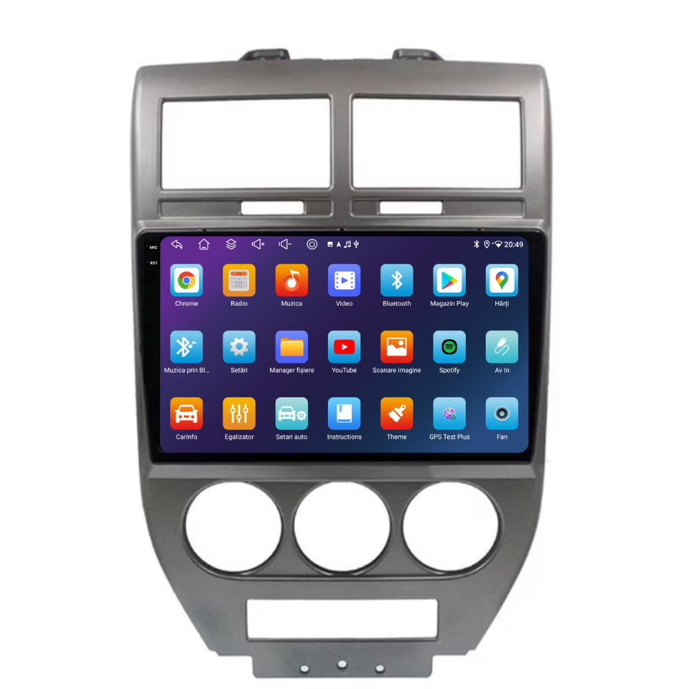 Navigatie Jeep Compass (2006-2010), Ecran 9 inch, 4GB RAM 64GB, 8-core [4]