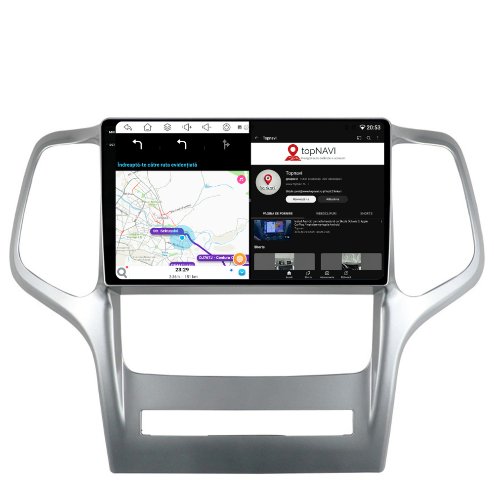 Navigatie Jeep Grand Cherokee (2010-2014), Ecran 9 inch, 6GB RAM 128GB, 8-core [4]