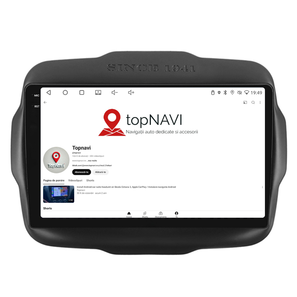 Navigatie Jeep Renegade (2016-2020), Ecran 9 inch 2K, 12GB RAM 256GB, 8-core [5]