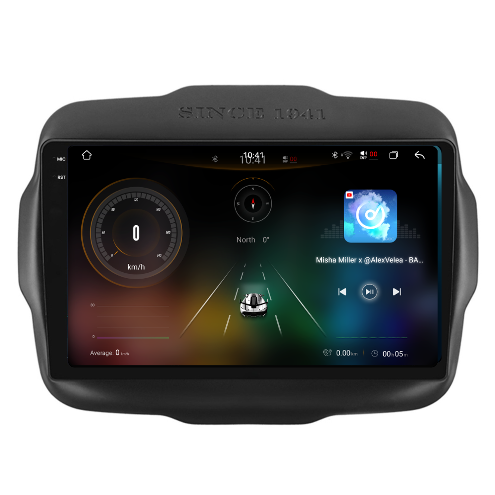 Navigatie Jeep Renegade (2016-2020), Ecran 9 inch 2K, 12GB RAM 256GB, 8-core [3]