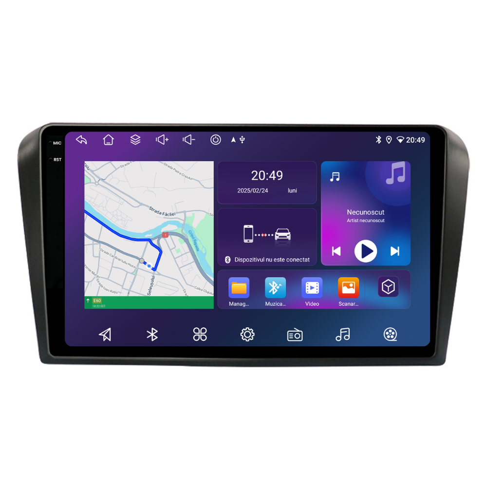 Navigatie Mazda 3 (2004-2008), Ecran 9 inch, 4GB RAM 64GB, 8-core [5]