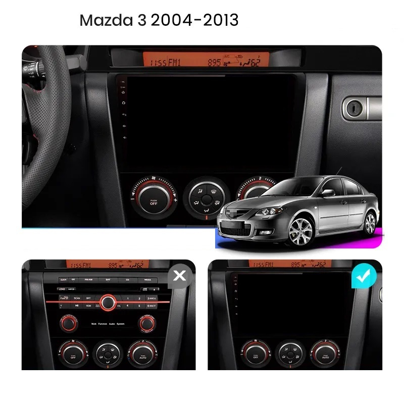 Navigatie Mazda 3 (2004-2008), Ecran 9 inch, 8GB RAM 256GB, 8-core [8]