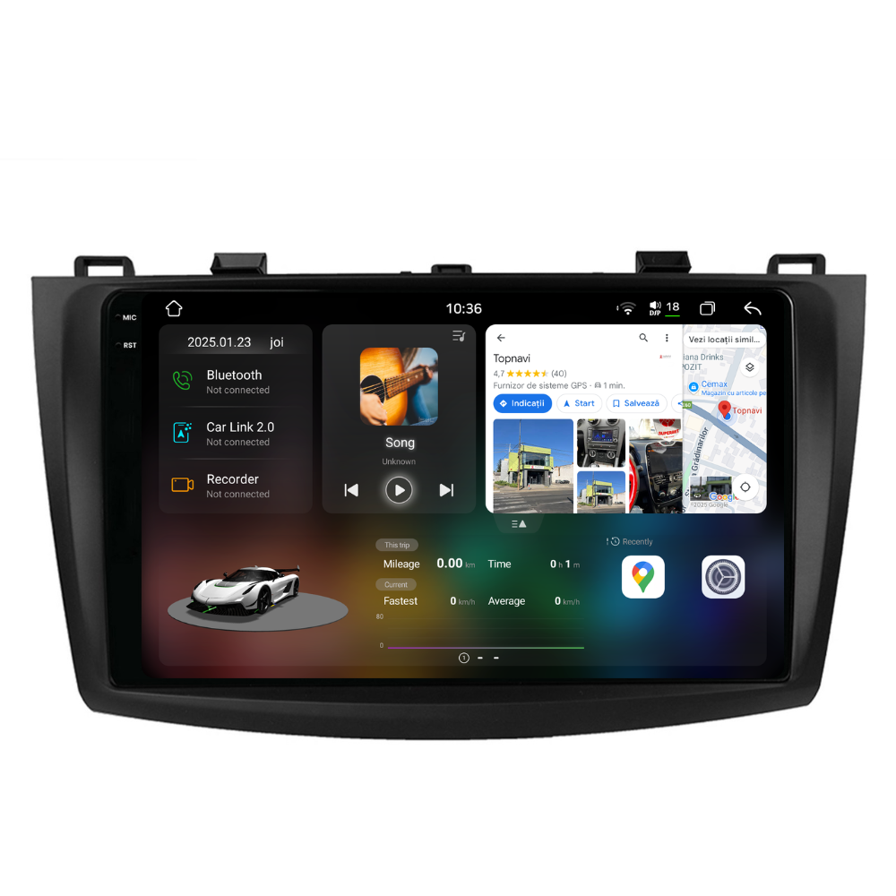 Navigatie Mazda 3 (2009-2013), Ecran 9 inch 2K, 12GB RAM 256GB, 8-core [1]