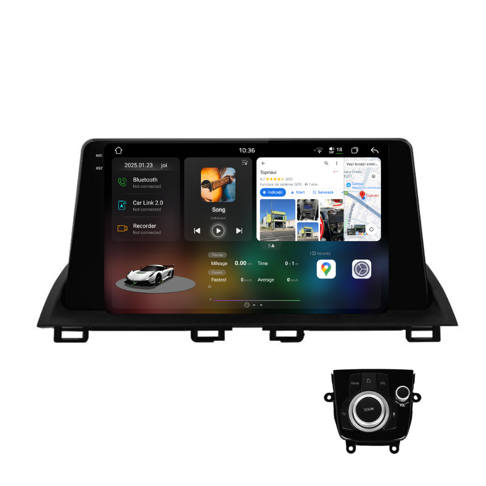 Navigatie Mazda 3 (2013-2017), Ecran 9 inch 2K, 12GB RAM 256GB, 8-core + joystick [1]