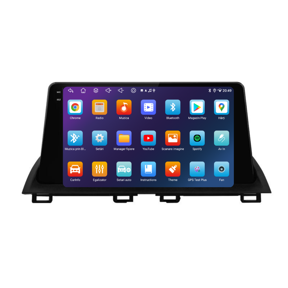 Navigatie Mazda 3 (2013-2017), Ecran 9 inch 2K, 6GB RAM 256GB, 8-core + joystick [4]