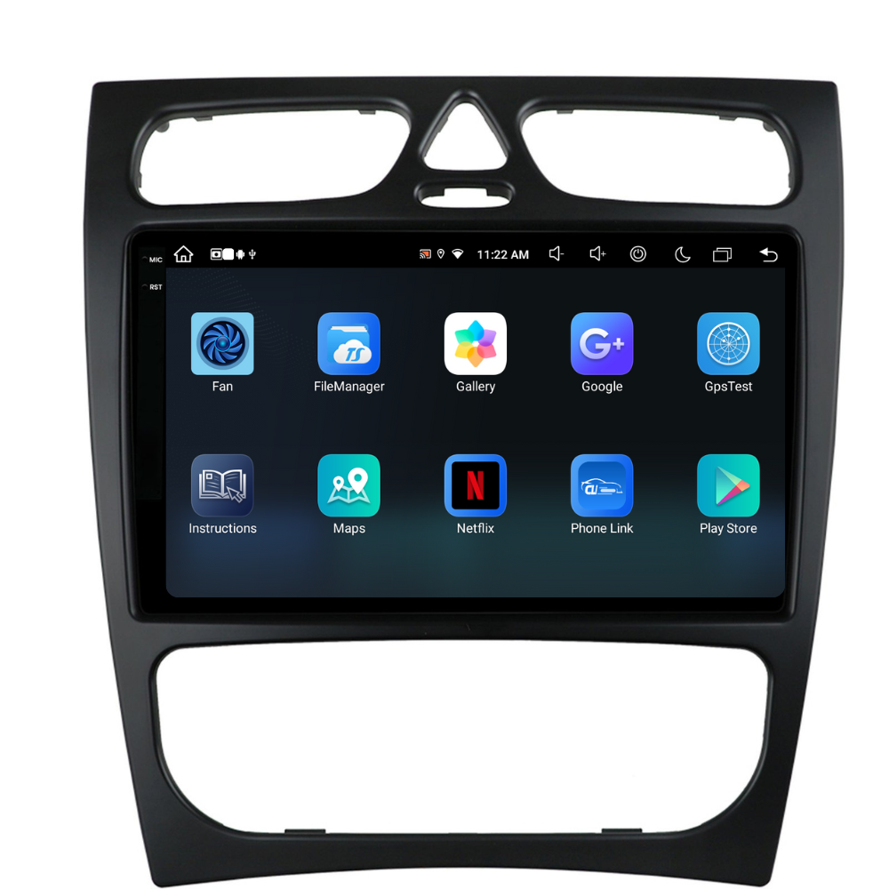 Navigație Mercedes C-Class w203 (2000-2005), Android, Ecran 2K, 4GB RAM 64GB, 8-core [9]