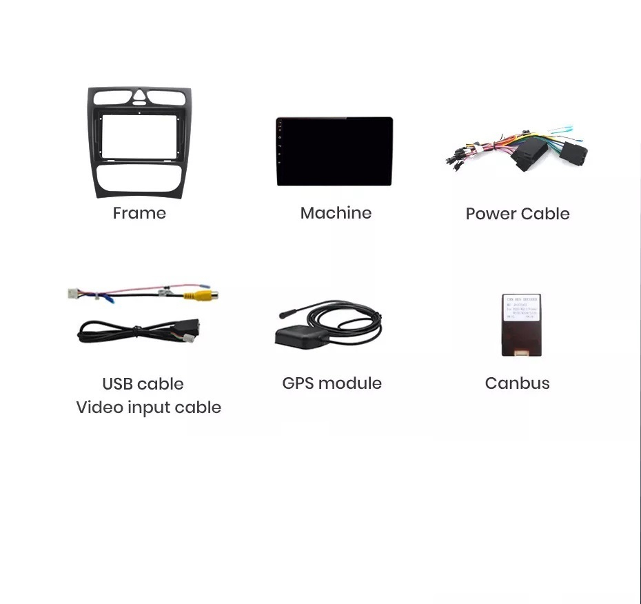 Navigație Mercedes C-Class w203 (2000-2005), Android, Ecran 9 inch, 1GB RAM 32GB [8]