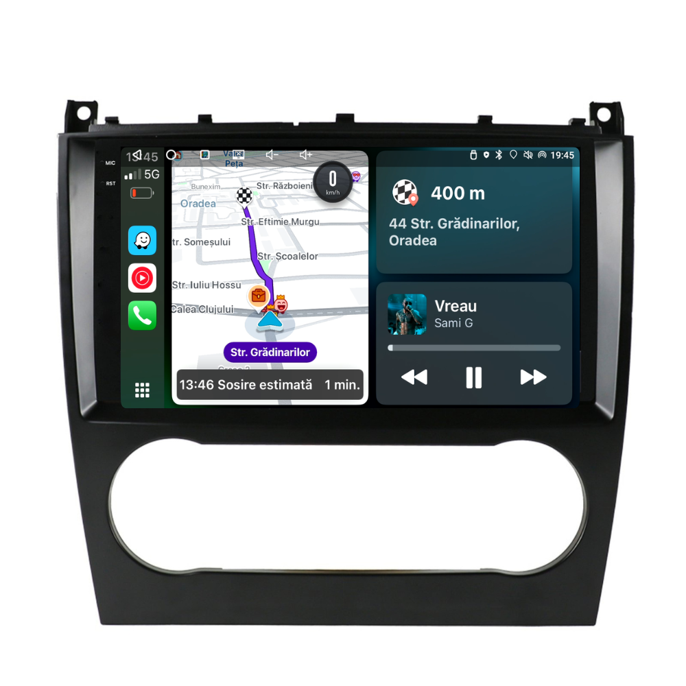 Navigație Mercedes C-Class w203 (2005-2009), Android, Ecran 2K, 4GB RAM 64GB, 8-core [2]