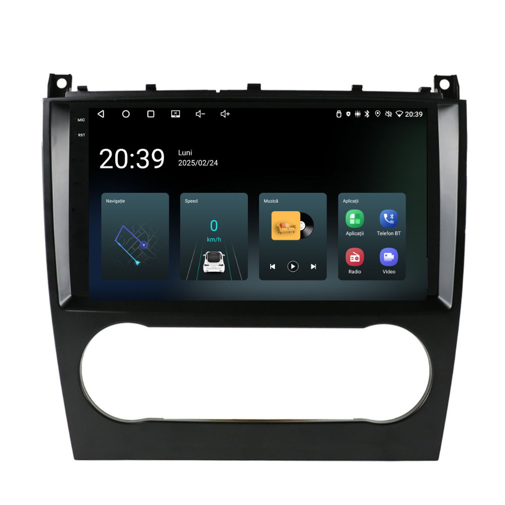 Navigație Mercedes C-Class w203 (2005-2009), Android, Ecran 9 inch, 4GB RAM 64GB, 4-core [2]