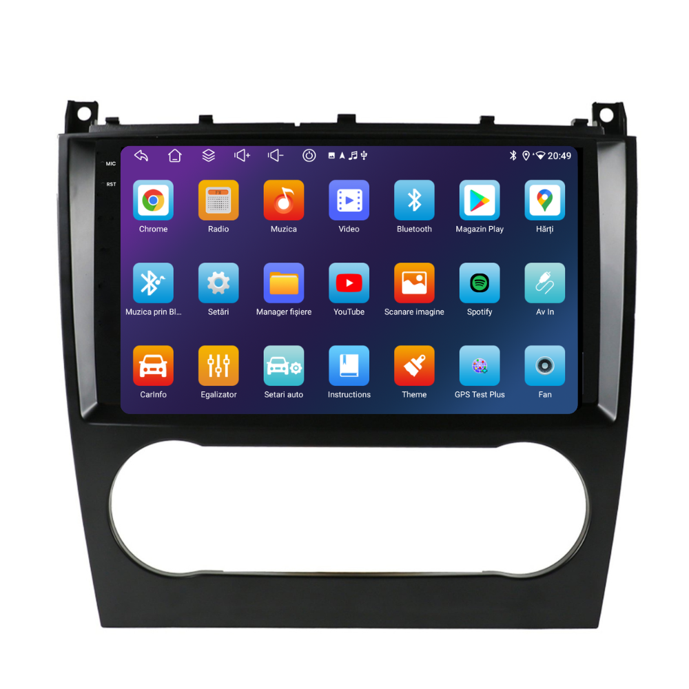 Navigație Mercedes C-Class w203 (2005-2009), Android, Ecran 9 inch, 6GB RAM 128GB, 8-core [2]