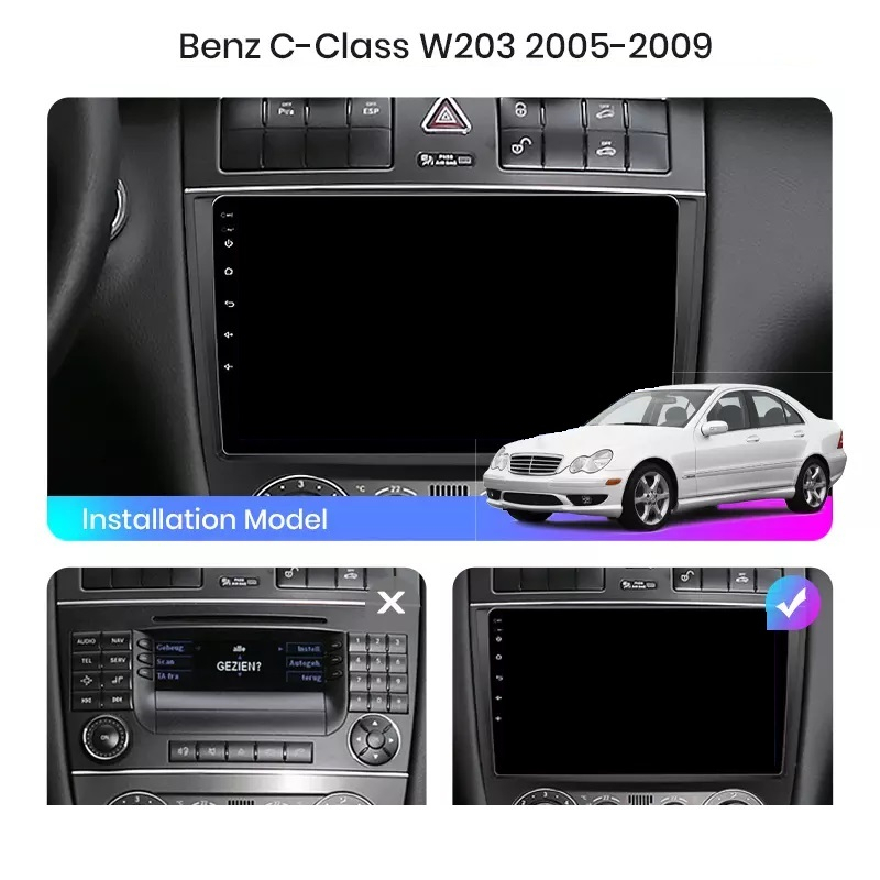 Navigație Mercedes C-Class w203 (2005-2009), Android, Ecran 9 inch, 8GB RAM 256GB, 8-core [8]