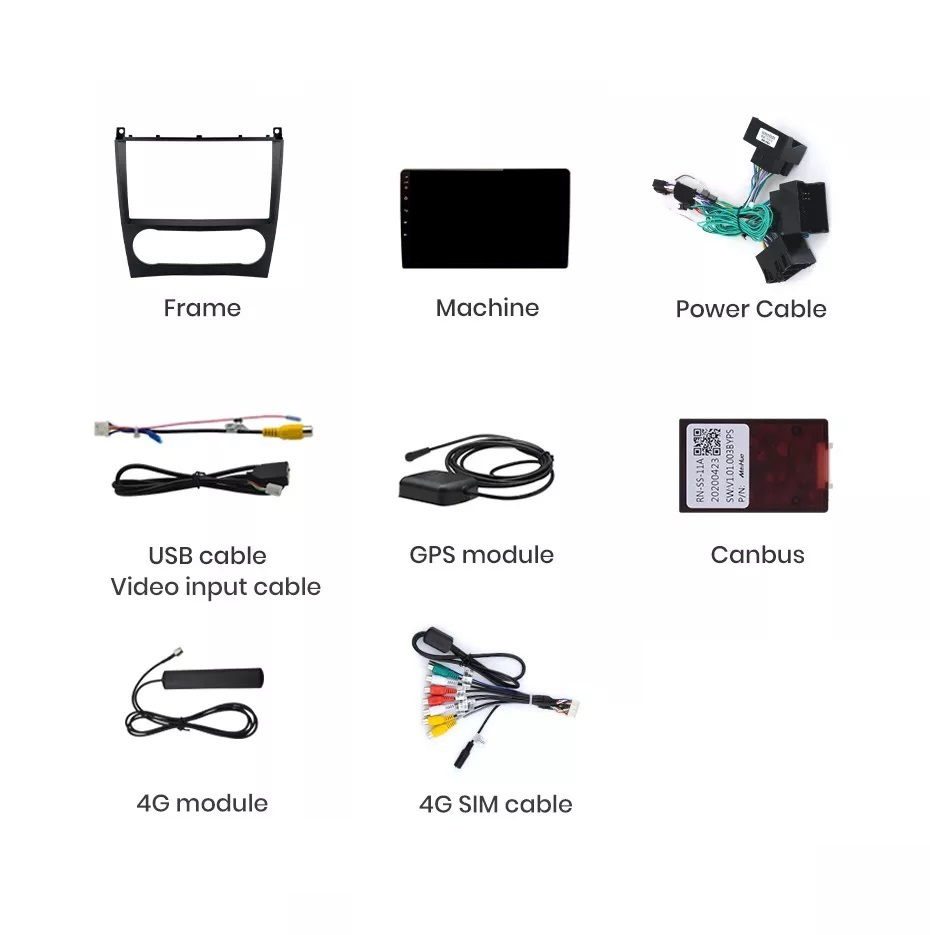 Navigație Mercedes C-Class w203 (2005-2009), Android, Ecran 9 inch, 8GB RAM 256GB, 8-core [10]