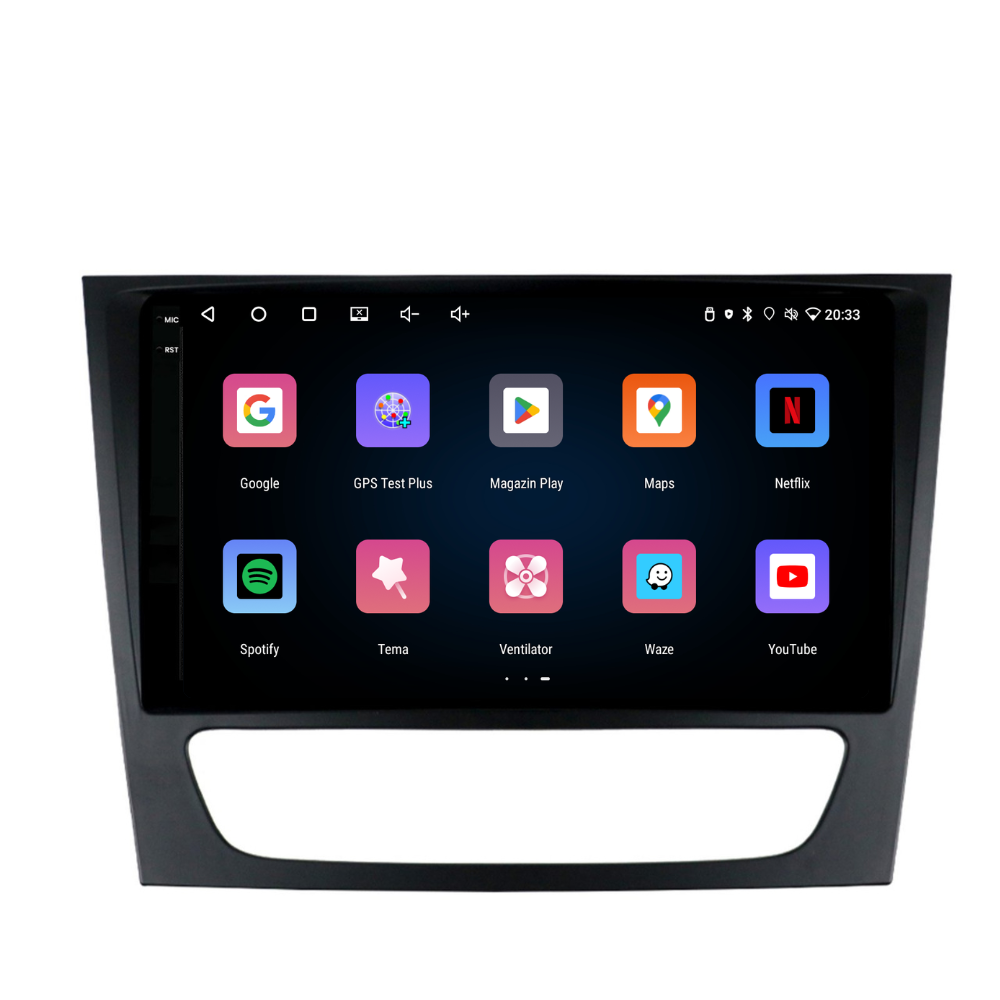 Navigație Mercedes E-Class w211 (2002-2009), Android, Ecran 9 inch, 2GB RAM 32GB [4]