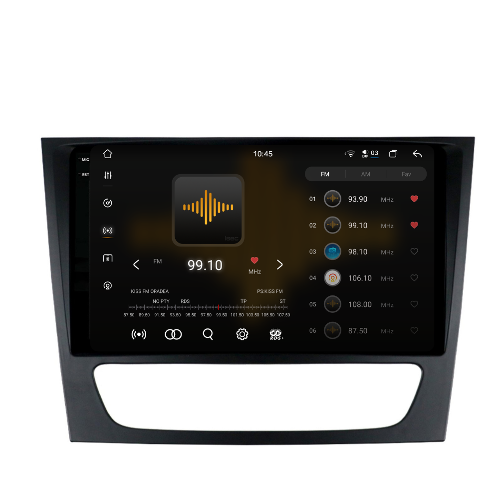 Navigație Mercedes E-Class w211 (2002-2009), Android, Ecran 9 inch 2K, 12GB RAM 256GB, 8-core [2]